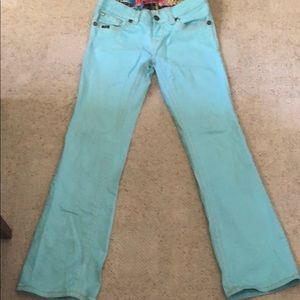 Adiktd light turquoise jeans